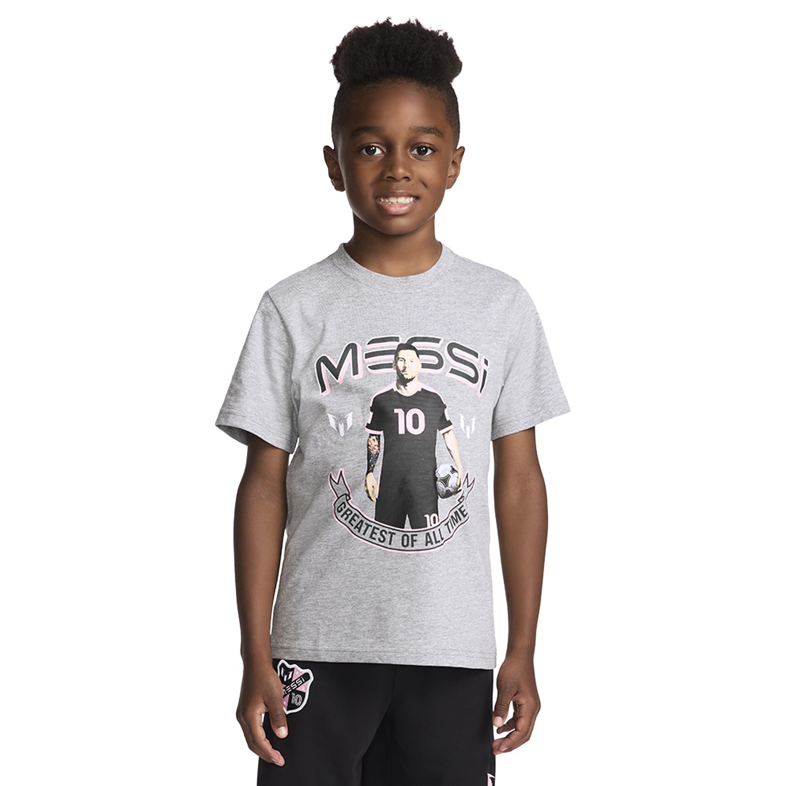 Boys' Lifestyle Short Sleeve T-Shirt, Slim-fit Graphic Tee, Cotton Blend Fabric